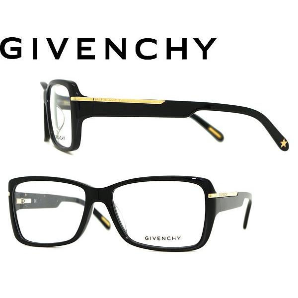 GIVENCHY ジバンシイ セルフレーム サングラス 眼鏡 黒 クリアー GIVENCHY ブラックフレーム メガネ COL.0700ジバンシー