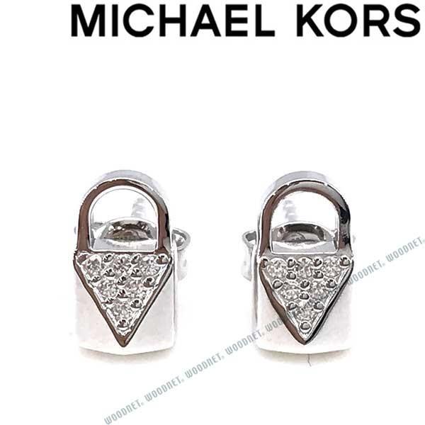 MICHAEL KORS（マイケルコース） 南京錠型 シルバーピアス 
