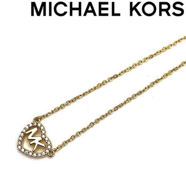 MICHAEL KORS（マイケルコース） ハート型ロゴネックレス ゴールド