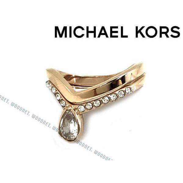 Michael Kors マイケルコース ローズゴールド 2連リング 指輪 Mkj Mkj Woodnet 通販 Yahoo ショッピング