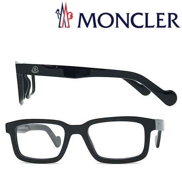 MONCLER（モンクレール） ブラック メガネフレーム ブランド 眼鏡 ML