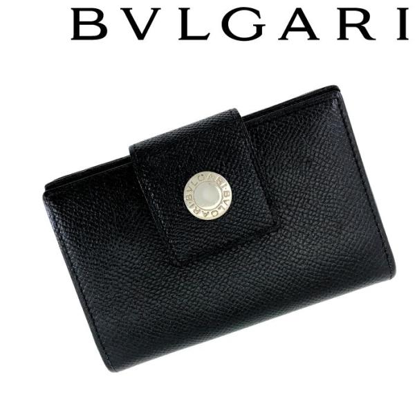 中古】BVLGARI ブルガリ カードケース 名刺入れ【ほぼ新品】ブラック