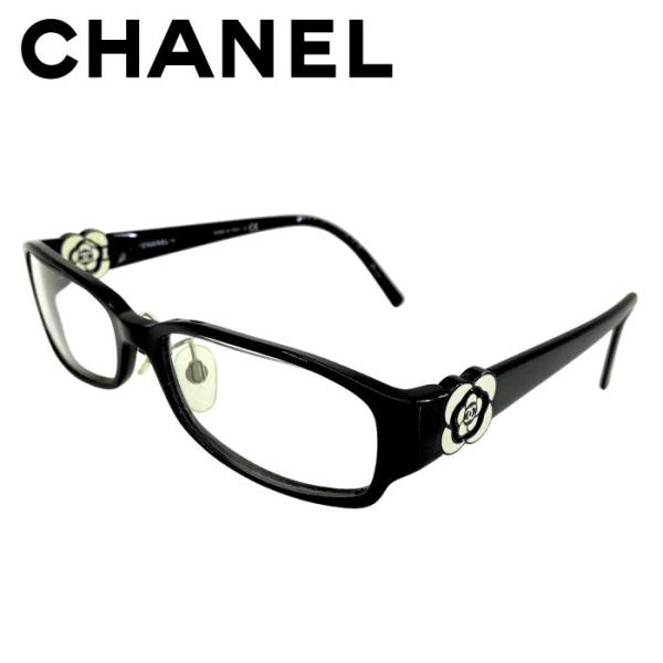 N*y様 CHANEL ブラックフレーム 伊達メガネ　ノベルティ CHANEL（シャネル） 【中古】CHANEL メガネフレーム 眼鏡【非常に良い