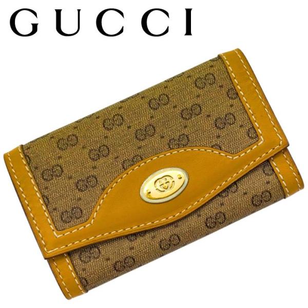 GUCCI 【中古】GUCCI グッチ キーケース【ほぼ新品】ライトブラウン 6
