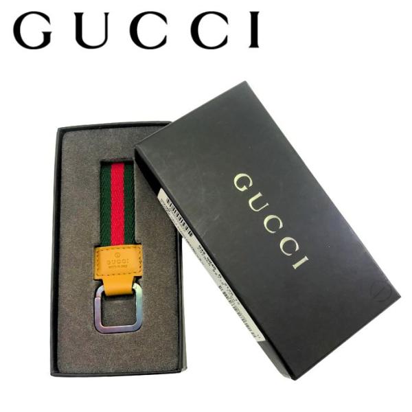 【未使用】GUCCI グッチ シェリーライン レザー キーホルダーキーリング GUCCI 【中古】GUCCI グッチ キーホルダー【ほぼ新品】シェリー