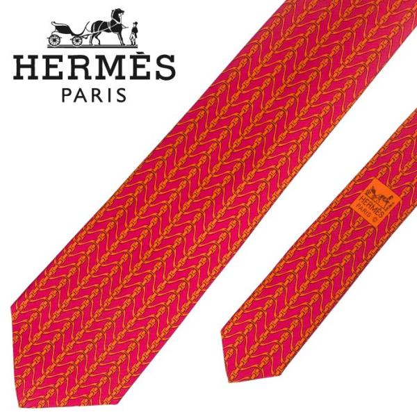 エルメス　HERMES ネクタイ　未使用品　現行品　　 赤　レッド HERMES - エルメス ネクタイ の通販 by sp's shop｜エルメスなら