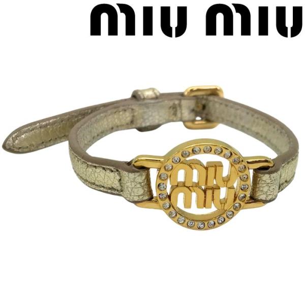 希少・完美品✨ miumiu ラインストーン ブレスレット レディース 希少・完美品✨ miumiu ラインストーン ブレスレット レディース 希少