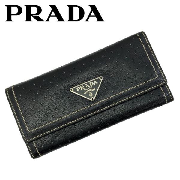 PRADA（プラダ） 【中古】PRADA キーケース 6連 大きめ【ほぼ新品