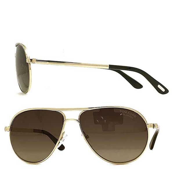 TOM FORD トムフォード ブランド サングラス Marko グラデーションブラウン ティアドロップ ≪偏光レンズ≫ TF-0144-28D