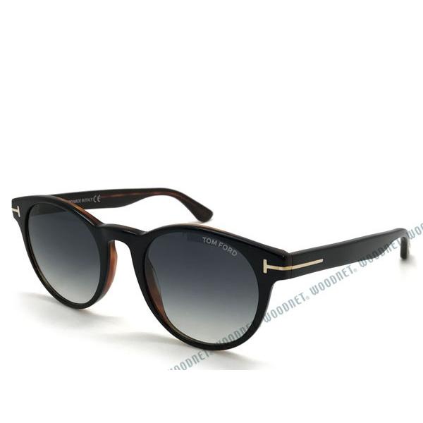 TOM FORD TF522 05B サングラス Tom Ford TF 522 05B Round Plastic Black Sunglasses with Grey