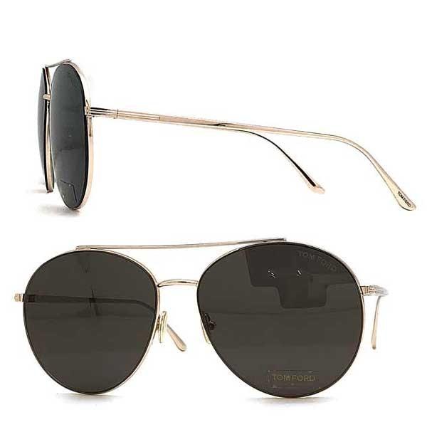 TOM FORD トムフォード Cleo ブラックサングラス TF-0757-28A  