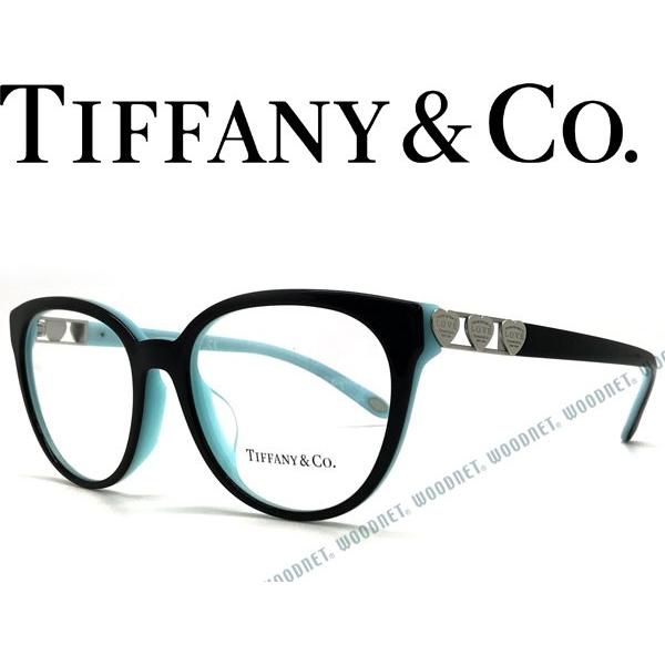 Tiffany & Co.モチーフアート＋ブラックフレーム TIFFANY&Co.（ティファニー） ブラック メガネフレーム ブランド 2145F