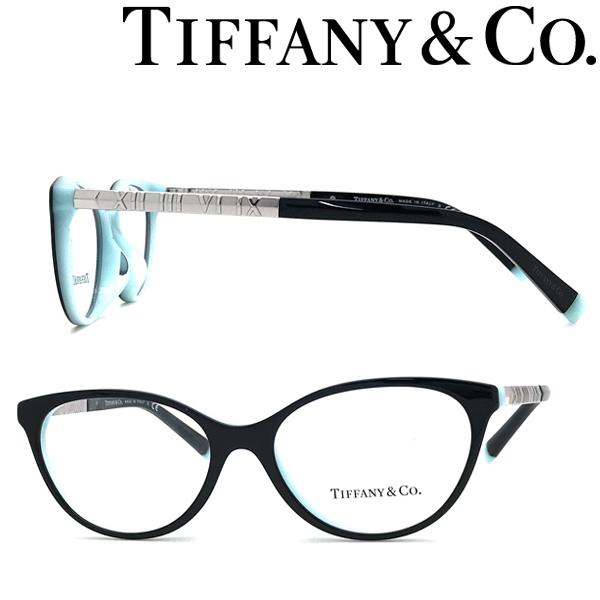 TIFFANY&Co. ティファニー メガネフレーム ブランド ブラック×シルバー