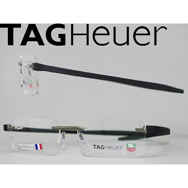 TAG Heuer メガネフレーム ブランド 縁無し フチなし TH-3741-011