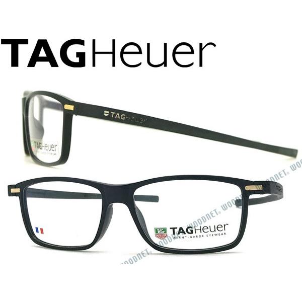 TAG HEUER Heuer タグホイヤー マットブラック メガネフレーム 
