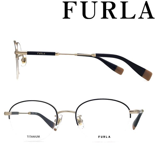 FURLA（フルラ） メガネフレーム ブランド パープリッシュダークブルー
