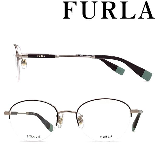 FURLA（フルラ） メガネフレーム ブランド ボルドー 眼鏡 VFU-526J