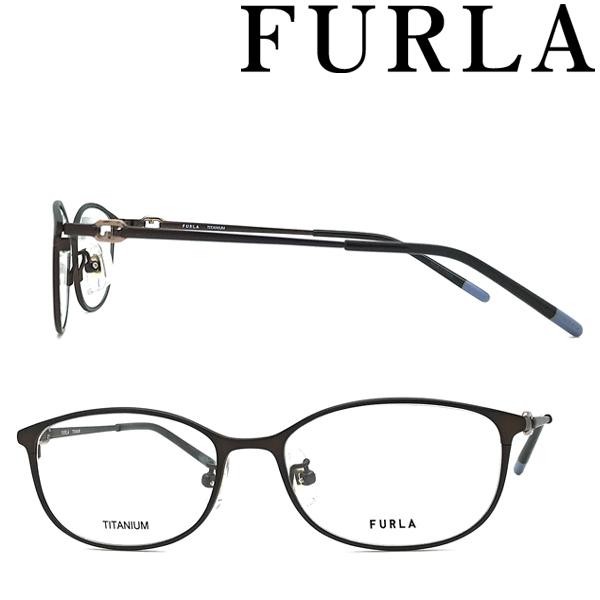 FURLA（フルラ） メガネフレーム ブランド マットダークブラウン 眼鏡