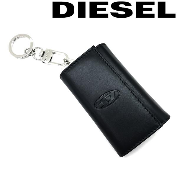 DIESEL ディーゼル キーケース ブランド レザー ブラック X09010-PR227-H3778