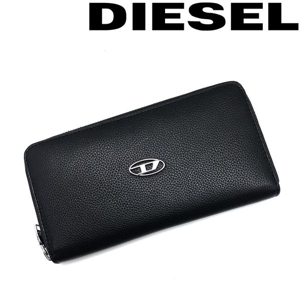 DIESEL（ディーゼル） 財布 ジップアラウンド GARNET 型押しレザー