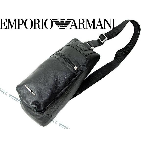 エンポリオアルマーニ　EMPIRIO ARMANI レザー ボディバッグ エンポリオ アルマーニ EMPORIO ARMANI バッグ ボディバッグ メンズ