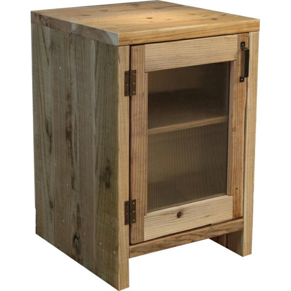 【組み立て】取っ手は現地取り付け【素材・生産】OLD ASHIBA（足場板古材）※実際に建築現場で使用された無垢の杉足場板です。本社広島県廿日市市の工場で一つ一つ手作業で選別→水洗い→天日乾燥→研磨→製作→出荷を行っています。【取っ手】取っ...