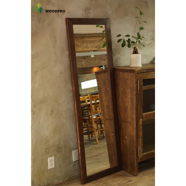 OLD ASHIBA（足場板古材） ミラー（鏡）Ａ型　姿見Ｌサイズ woodpro_13mirror-at1600x520