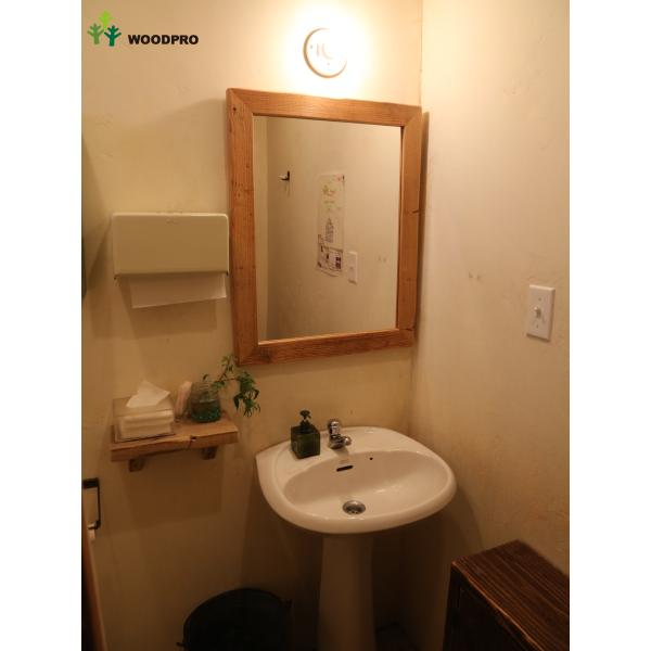 OLD ASHIBA（足場板古材） ミラー（鏡）A型 Lサイズ 塗装仕上げ