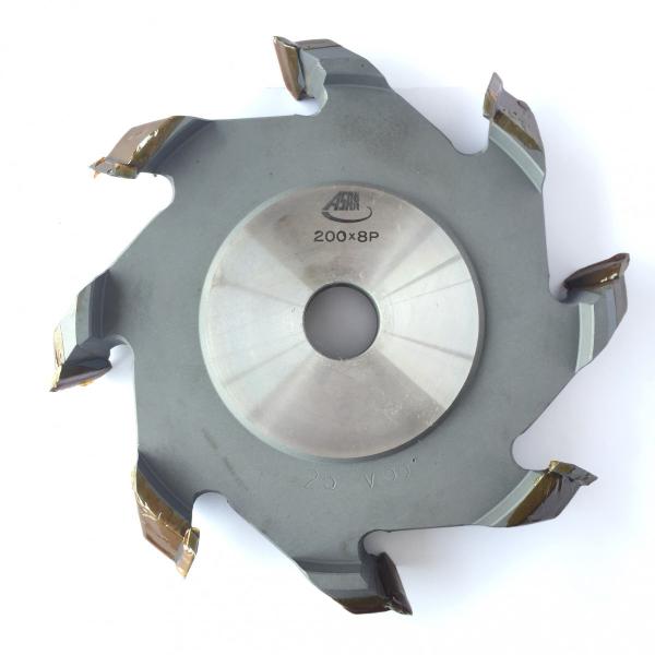 アサノ V溝カッター 90° 200×8P 25巾 木工機械用カッター