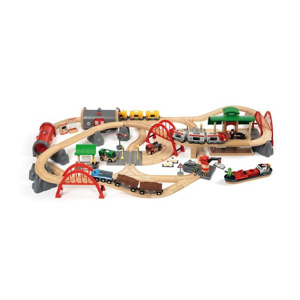 ブリオ レール&ロードデラックスセット 33052 (鉄道おもちゃ) 価格比較 