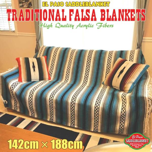 Gp\ ThuPbg El Paso SADDLEBLANKET gfBVi t@TuPbg (^[RCY) 142cm×188cm  lCeBu O Lv