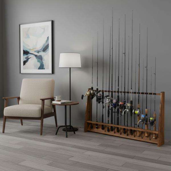 WOODWORKS ���b�h�X�^���h 20�{�| (�F�F�u���E��) �ؐ� ���{�� �Жʃ^�C�v �y �ފ� ���[ �ފƗ��� ���[�� ���A�[���b�h �z���� ���i�摜2