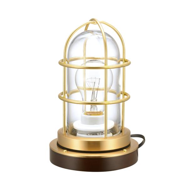 ・屋内専用・サイズ：φ132×高さ208mm・本体材質：真鍮・青銅鋳物・重さ：1.8kg・適合電球：Ｅ26　白熱最大20Ｗ・付属コード　２ｍ（プラグ付き）・付属品：スイッチ付コード・電球