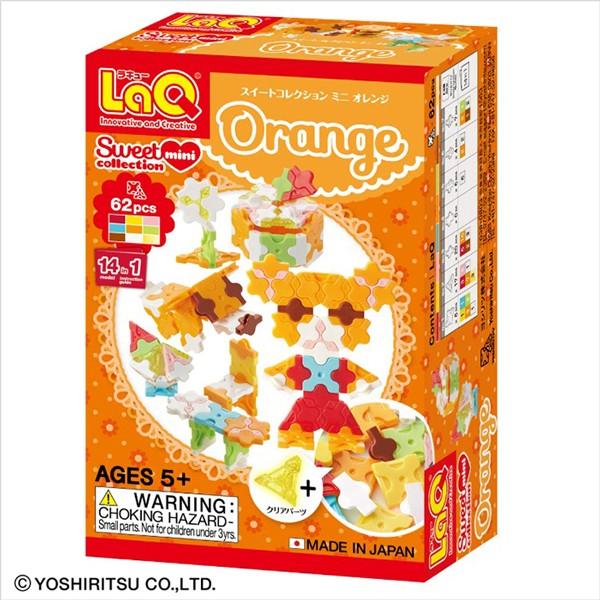 LaQ （ ラキュー ）スイートコレクション ミニ オレンジ（62pcs） 知育