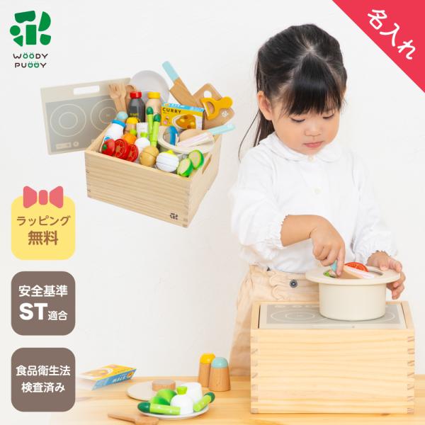 ウッディプッディ はじめてのおままごと グツグツ煮込みお料理セット