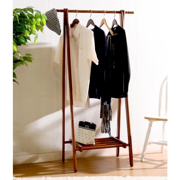 ハンガーラック スリム 頑丈 パイプハンガー 洋服 掛け 低い コートハンガー ポールハンガー 押入れ クローゼット 衣類 ブラウン Kag Woods 通販 Yahoo ショッピング