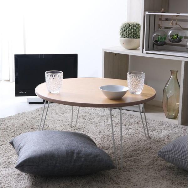 センターテーブル ローテーブル おしゃれ 北欧 木製テーブル 安い 一人暮らし 丸 机 軽量 コンパクト 小型 ミニ ナチュラル Kag Woods 通販 Yahoo ショッピング