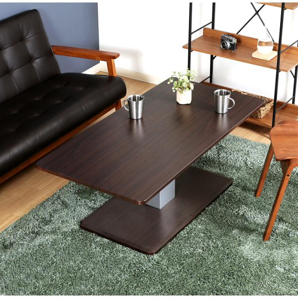 センターテーブル ローテーブル おしゃれ 北欧 木製テーブル 安い 一人暮らし リフティング 折りたたみ 昇降 ダーク ブラウン Kag Woods 通販 Yahoo ショッピング