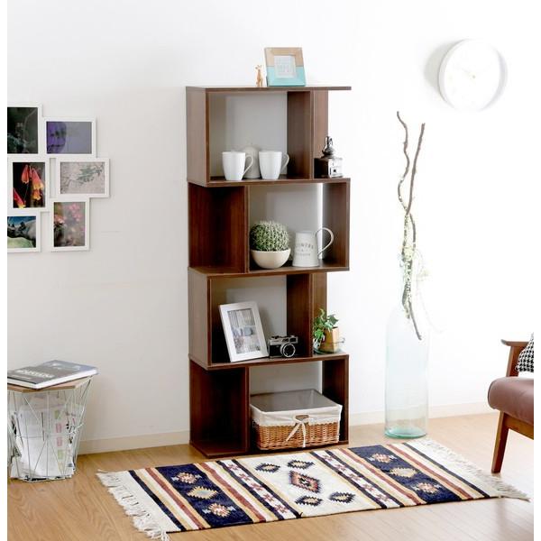 オープンシェルフ オープンラック おしゃれ 北欧 木製 安い 棚 ラック 収納 キッチン 台所 整理棚 リビング収納 収納棚 軽量 ブラウン 幅59 奥行24 高さ141 Kag Woods 通販 Yahoo ショッピング