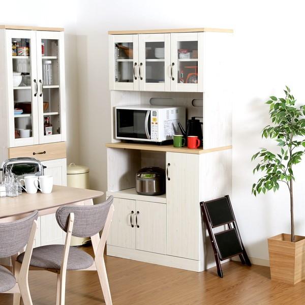 食器棚 おしゃれ 北欧 安い キッチン 収納 棚 ラック 木製 大容量 カップボード ダイニングボード ナチュラル ホワイト 幅90 奥行48 高さ180 Kag Woods 通販 Yahoo ショッピング