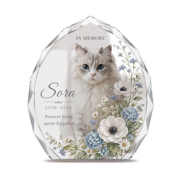 ペット 位牌 ペット位牌 クリスタル位牌 写真 名入れ メッセージ 犬 猫 クリスタルガラス ペット仏具 おしゃれ エターナル オーダーメイド 日本製