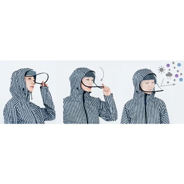 レインバイザー 自転車 可動式 透明 クリア サンバイザー 紫外線カット ずれにくい 固定 レインコート 雨 レインバイザー V 002 Buyee Buyee Japanese Proxy Service Buy From Japan Bot Online