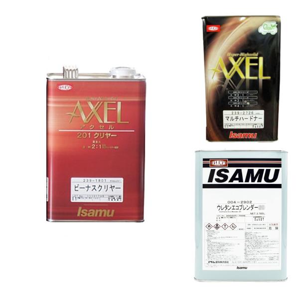 【保障できる】 イサム塗料 アクセル201ビーナスクリヤー 3.5L + 硬化剤0.9L Maintenance