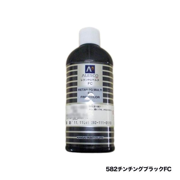 関西ペイント 381-582 レタンPGマルチFC 塗料 582 チンチングブラック