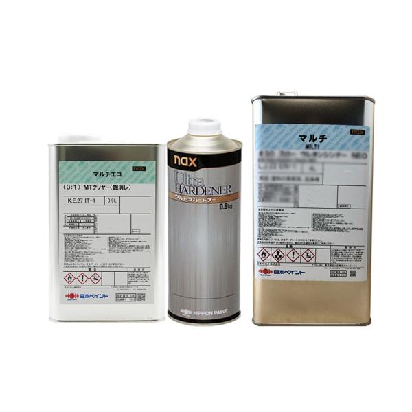 日本ペイント　ネオマイカ　3M 日本ペイント 3025053 naxマルチエコ(3:1)MTクリヤー (艶消し) 0.9L×1