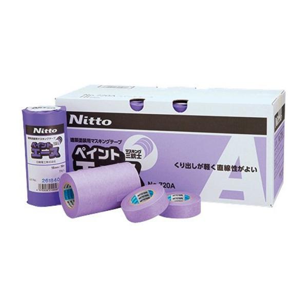 日東電工 NO.720A 建築塗装用マスキングテープ ペイントエース 30ミリ 40個入  1小箱  取寄