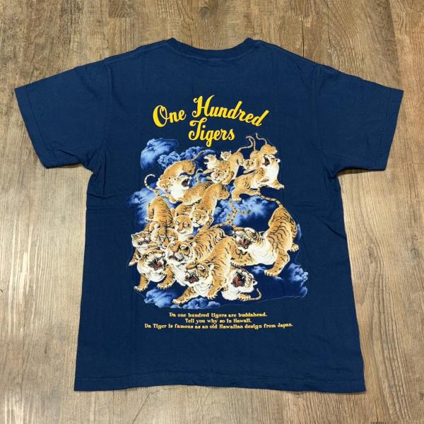 し*ぱ様 めちゃカワ！！！ハワイバックプリント虎ちゃん Tシャツ！！！ SUN SURF サンサーフ プリント Tシャツ 百虎 ワンハンドレッド