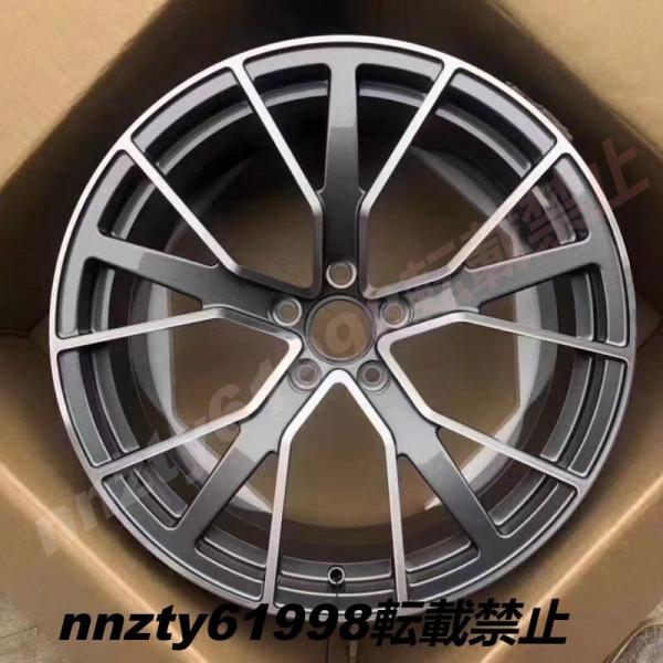 アウディ Q8/Q5/Q7/S7/A7/A5対応 22インチ 鍛造アルミホイール 4本セット グレー仕様 純正タイプ 交換用