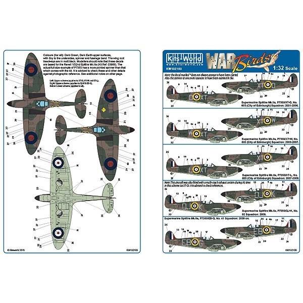 Kits-World Kits-World(132103)1/32 Spitfire Mk.IIa 603Squad他用