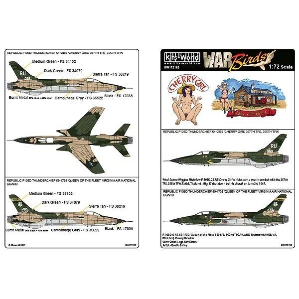 Kits-World Kits-World(172152)1/72 F105D THUNDERCHIEF 'CHERRY GIRL